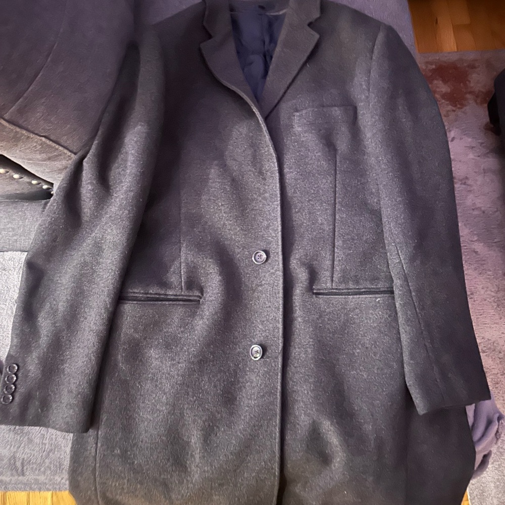 J. Crew Men's Dark Gray Pea Coat